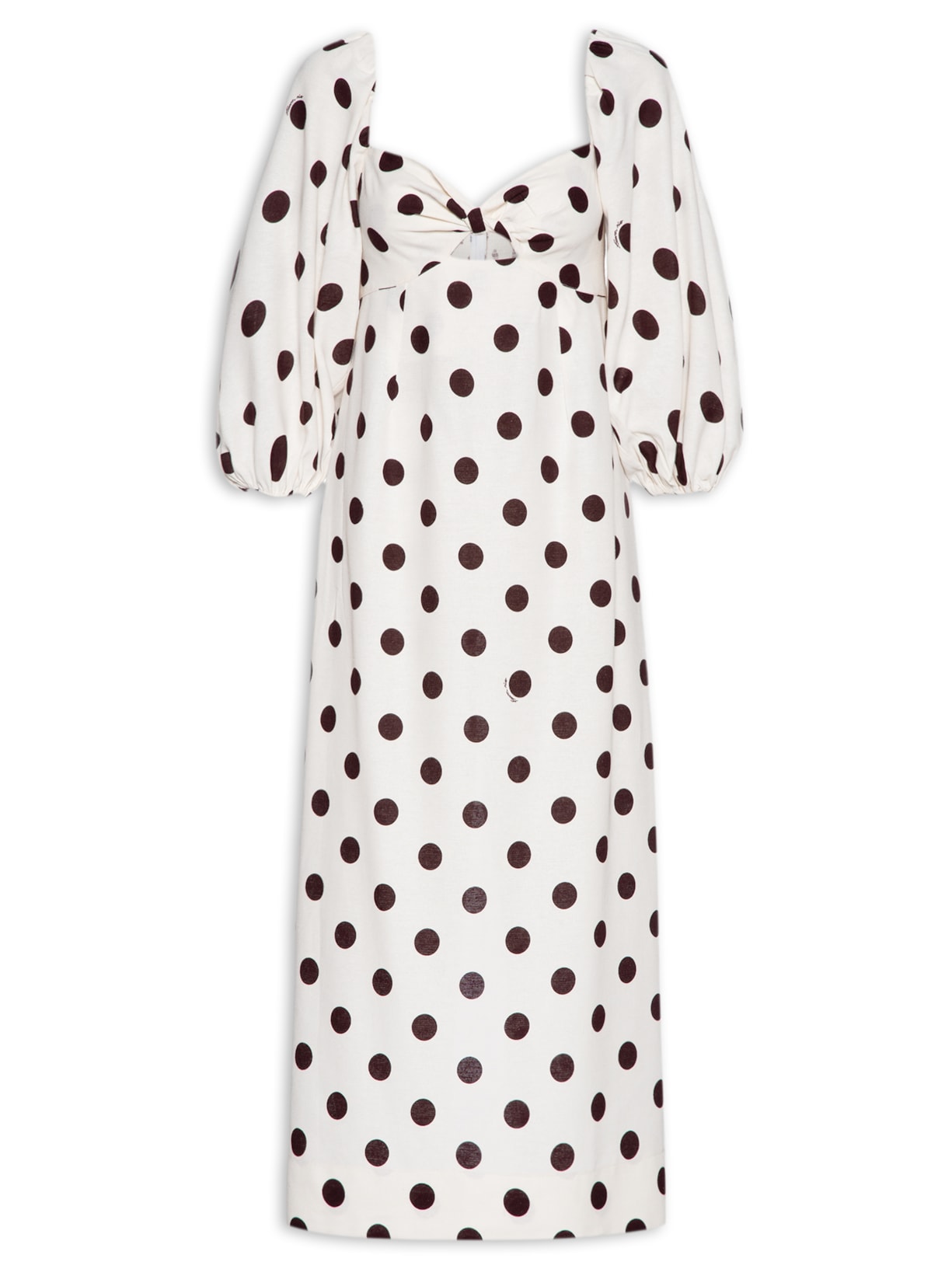 Vestido Poá - Off White