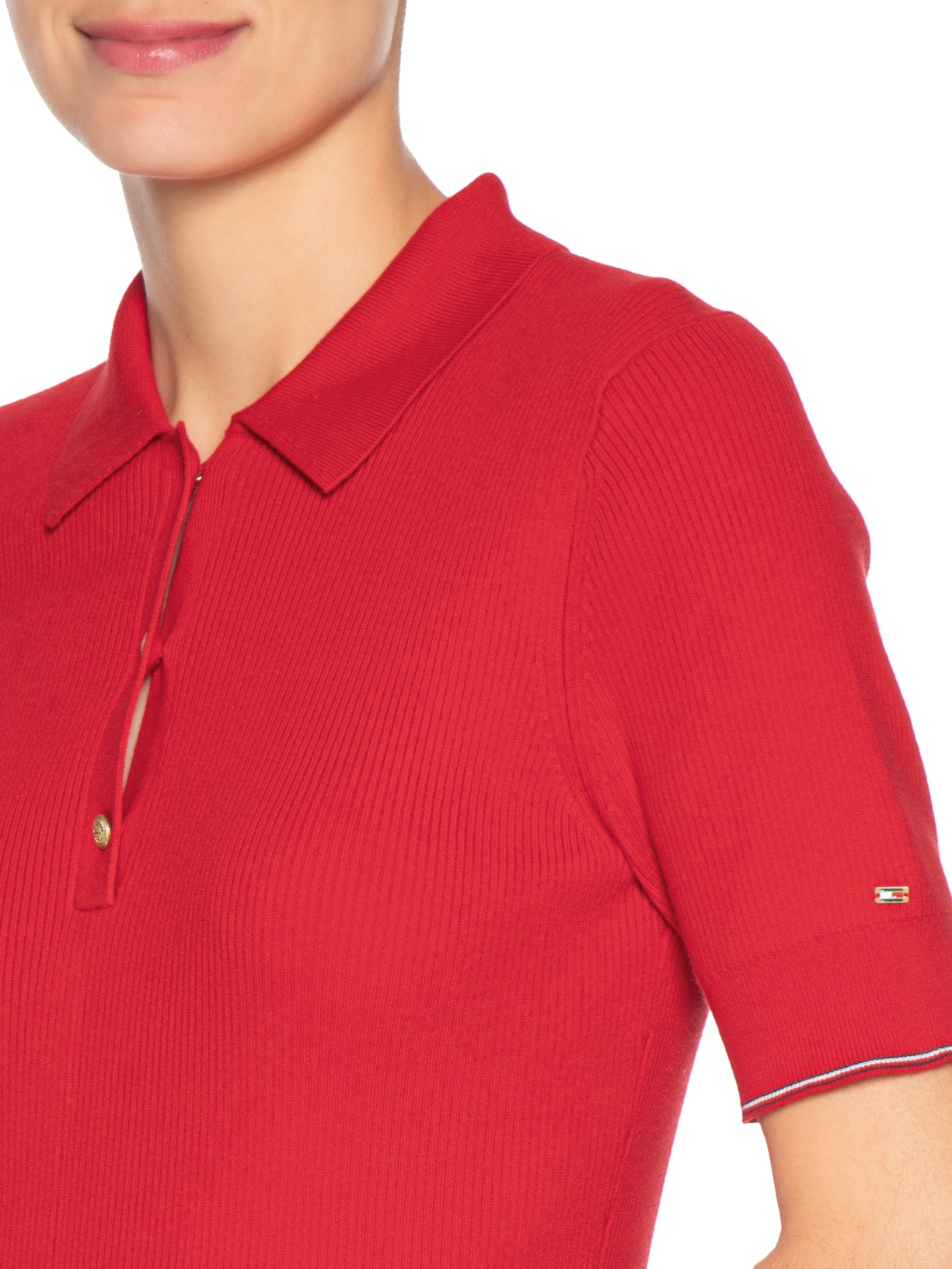 Vestido Polo Vermelho Tommy Hilfiger
