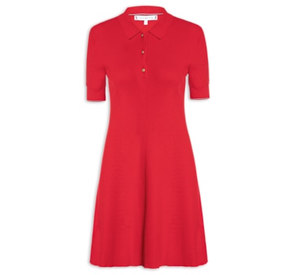 Vestido Polo - Vermelho