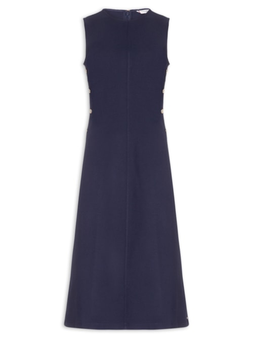 Vestido Ponte A-Line Midi SL - Azul