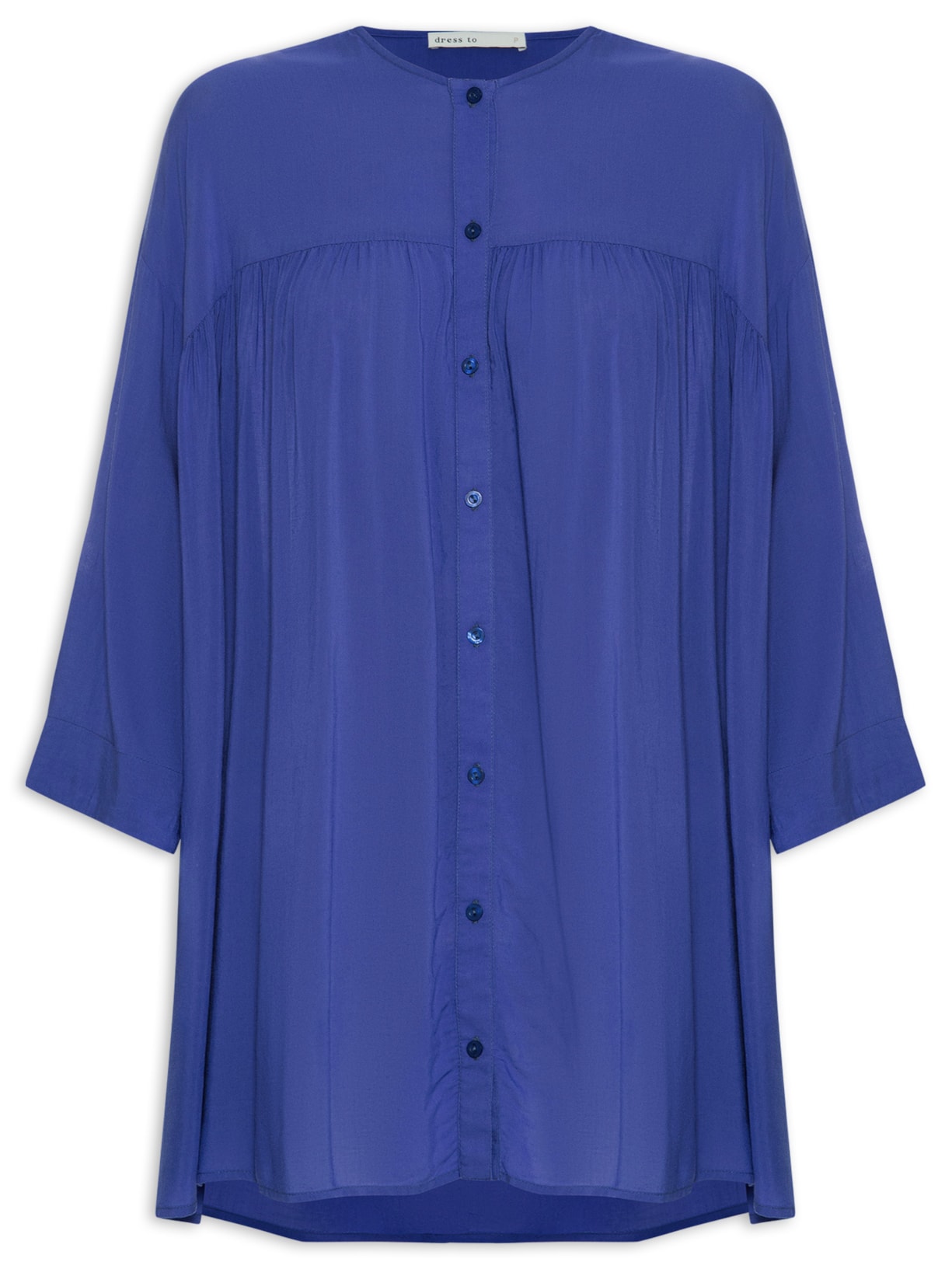 Vestido Praia Voil - Azul