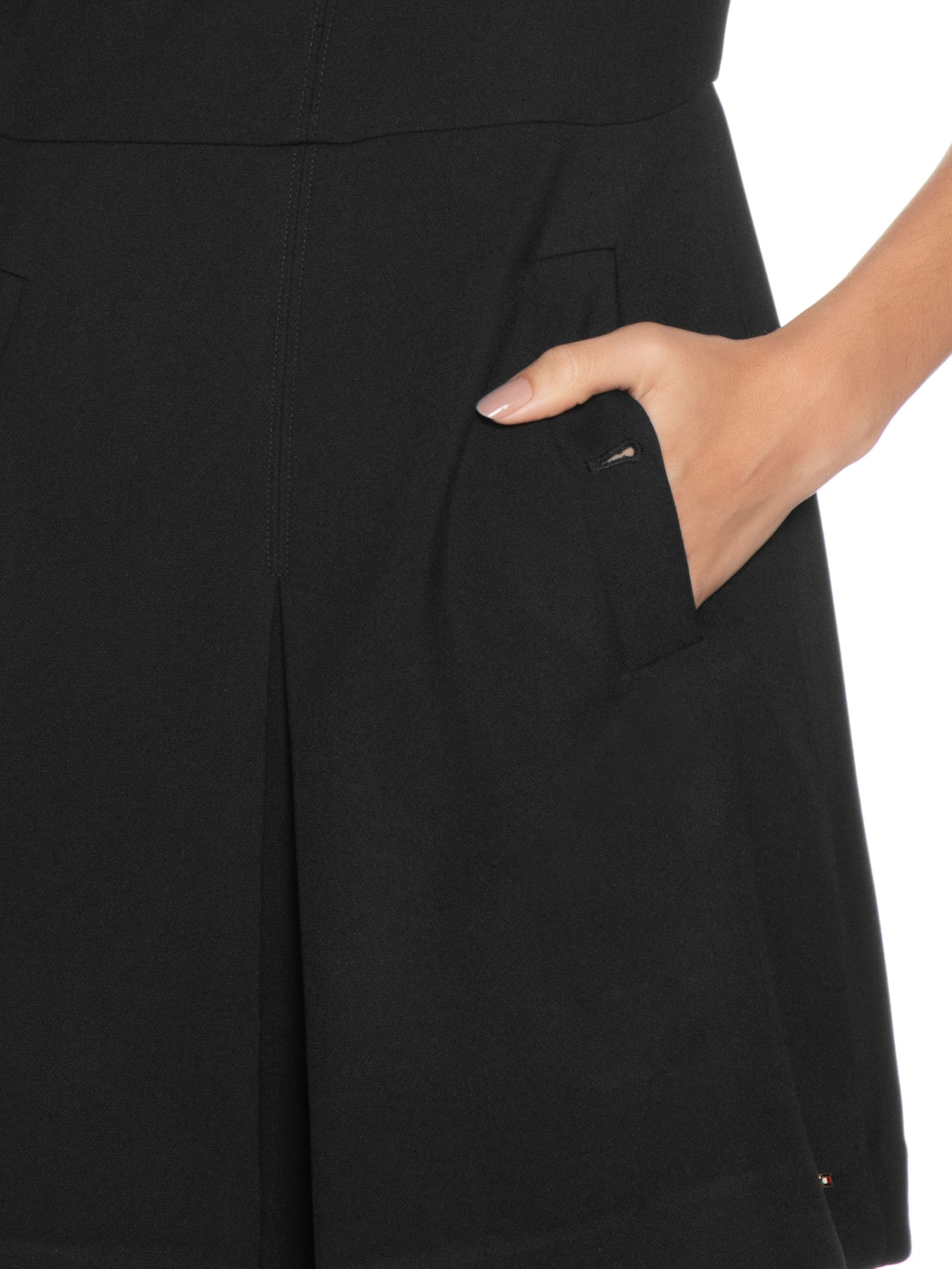 Vestido Punto Mini Preto Tommy Hilfiger