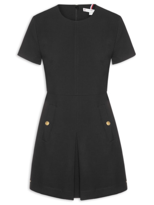 Vestido Punto Mini - Preto