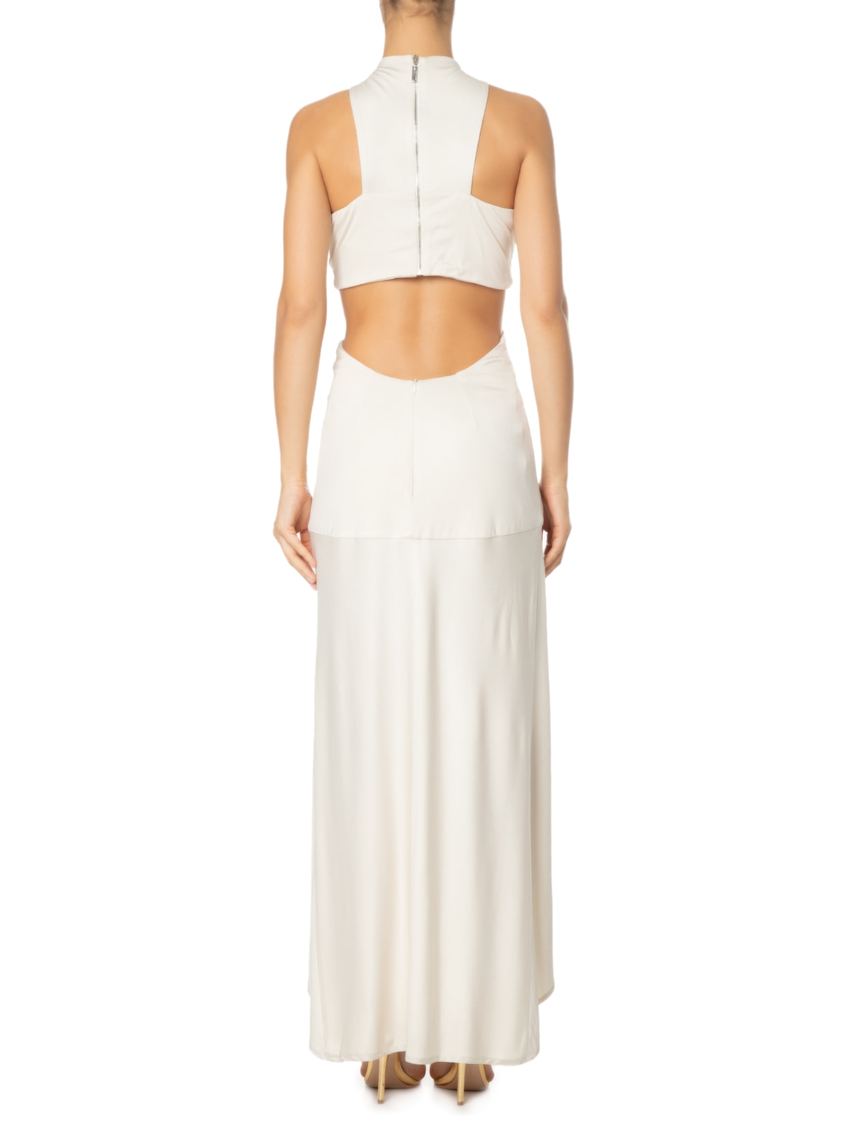 Vestido Quiet Rayon Off White Lilly Sarti