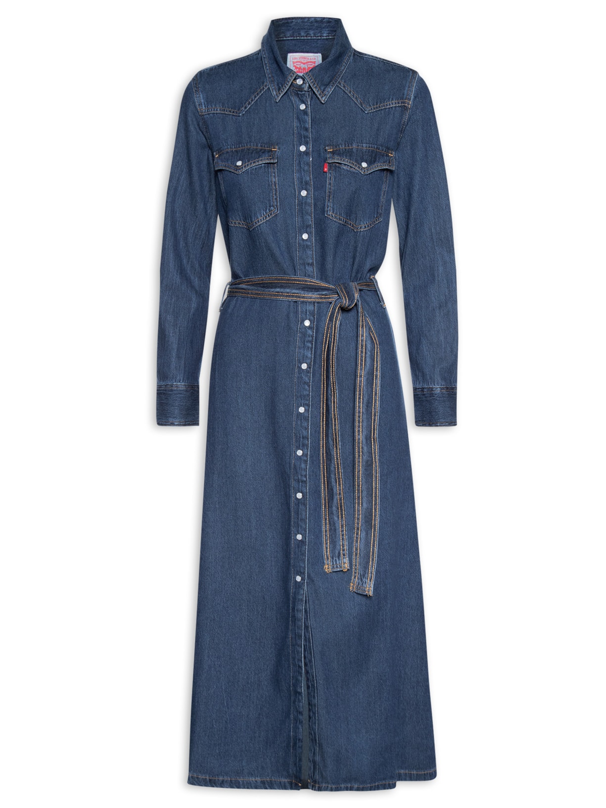 Vestido Quinney Denim - Azul