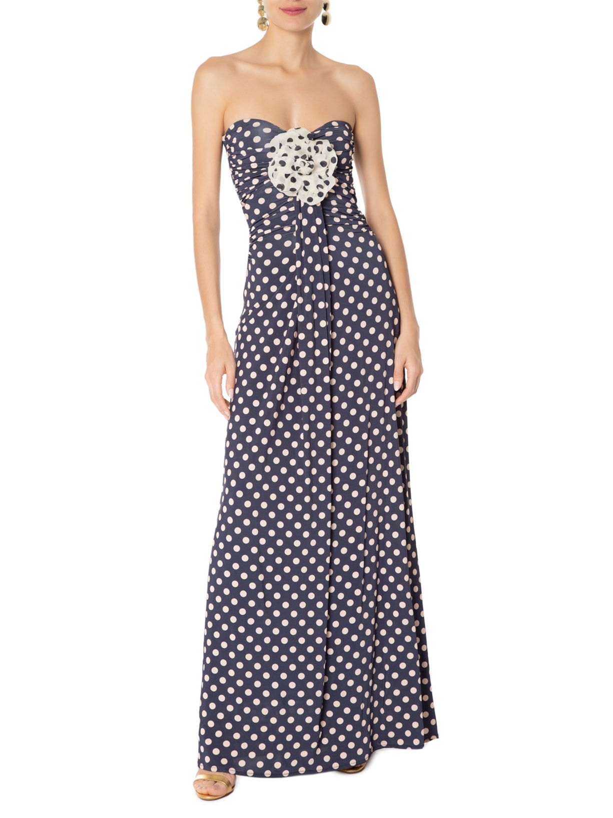 Vestido Rafaela Estampa Poá Azul Iorane