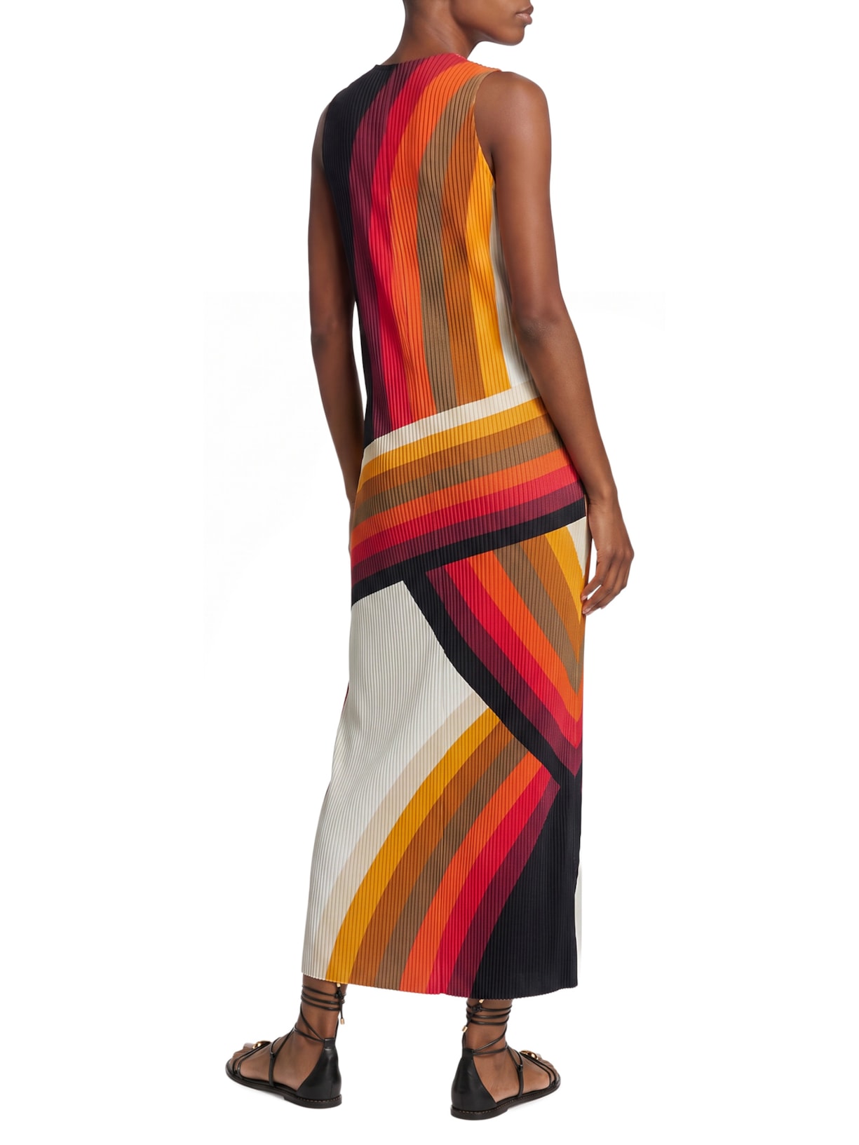Vestido Raglan Plisse Onda Branco Osklen