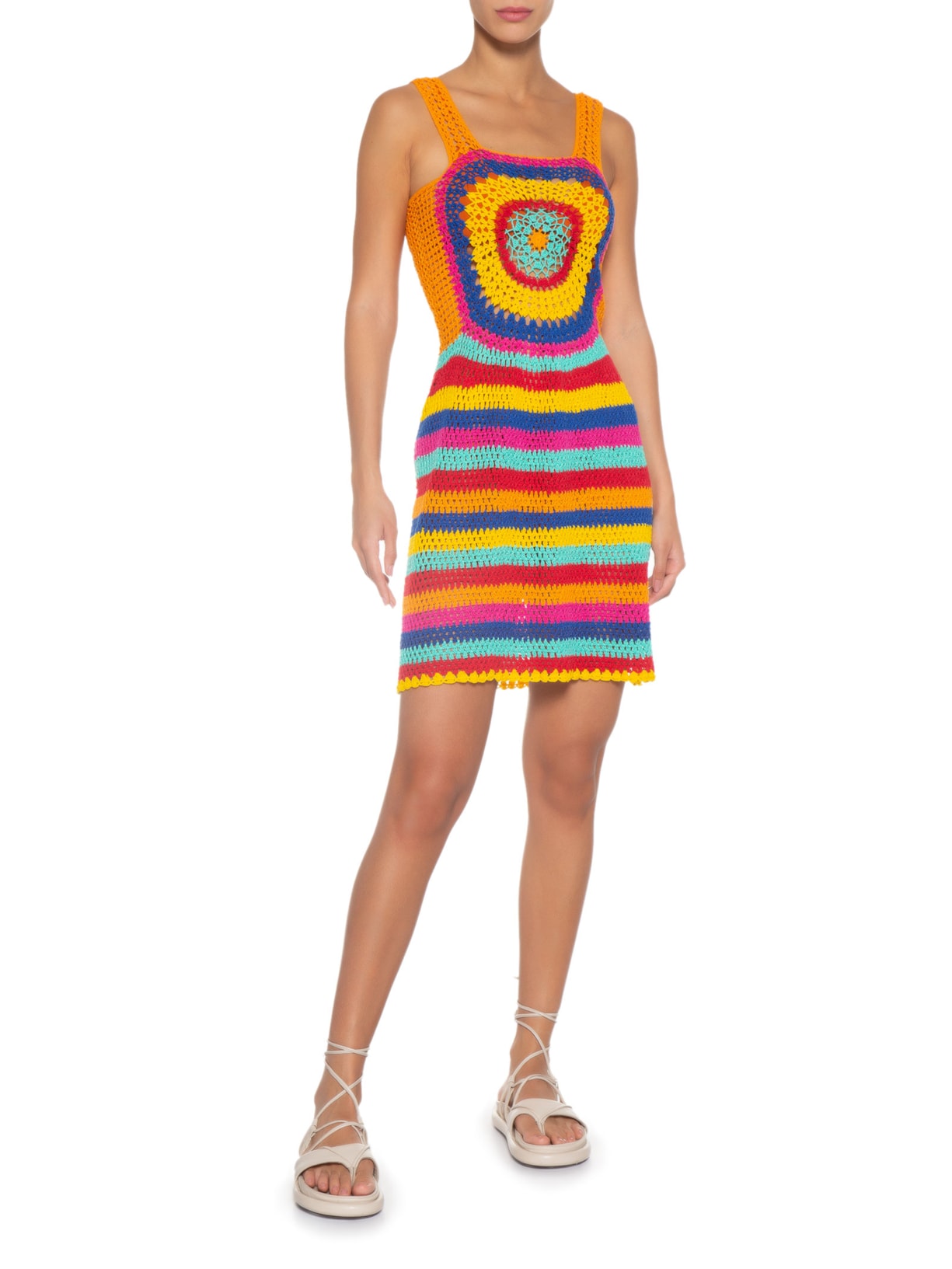 Vestido Rainbowtoo Laranja Alix Brand