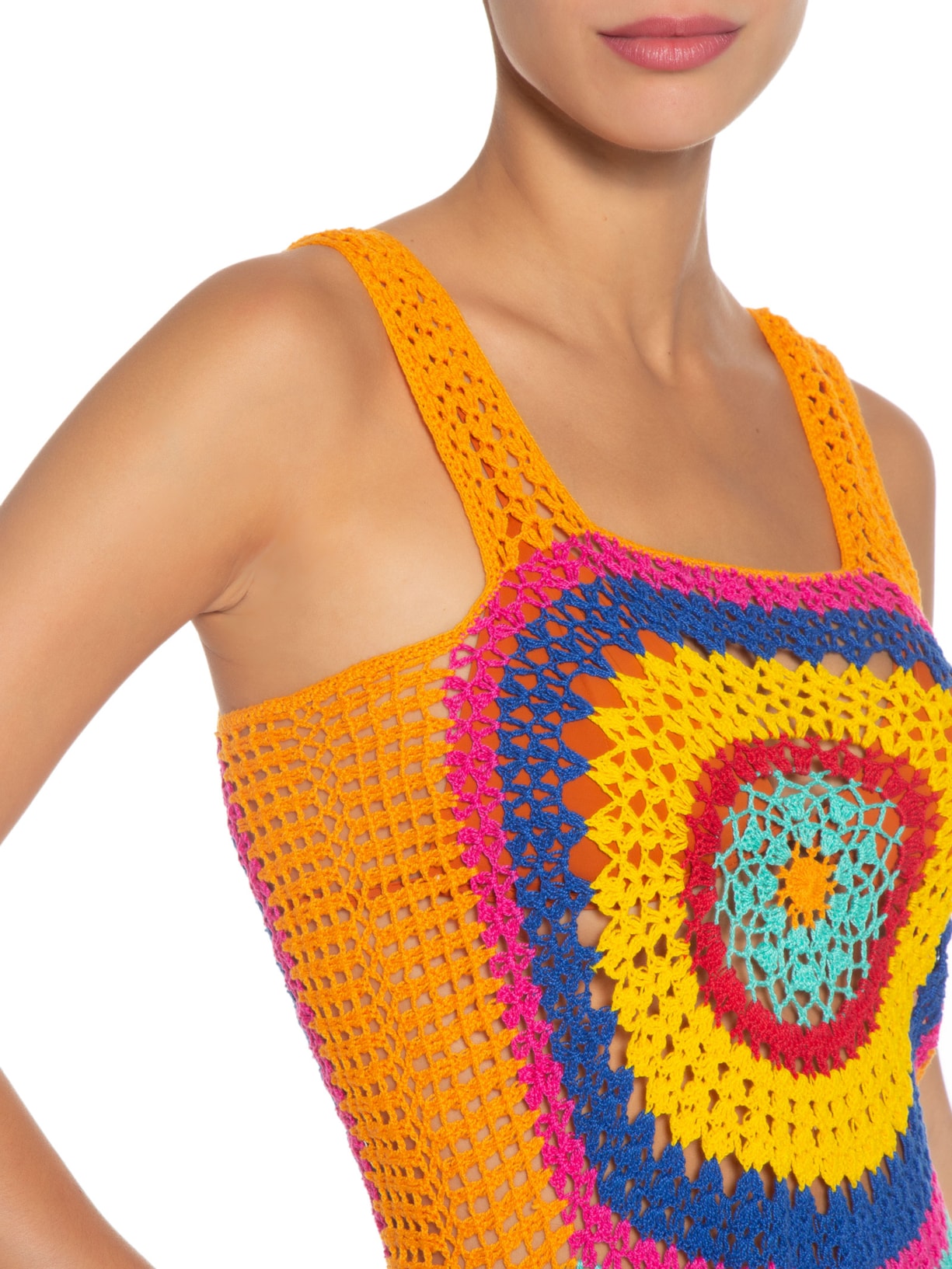 Vestido Rainbowtoo Laranja Alix Brand