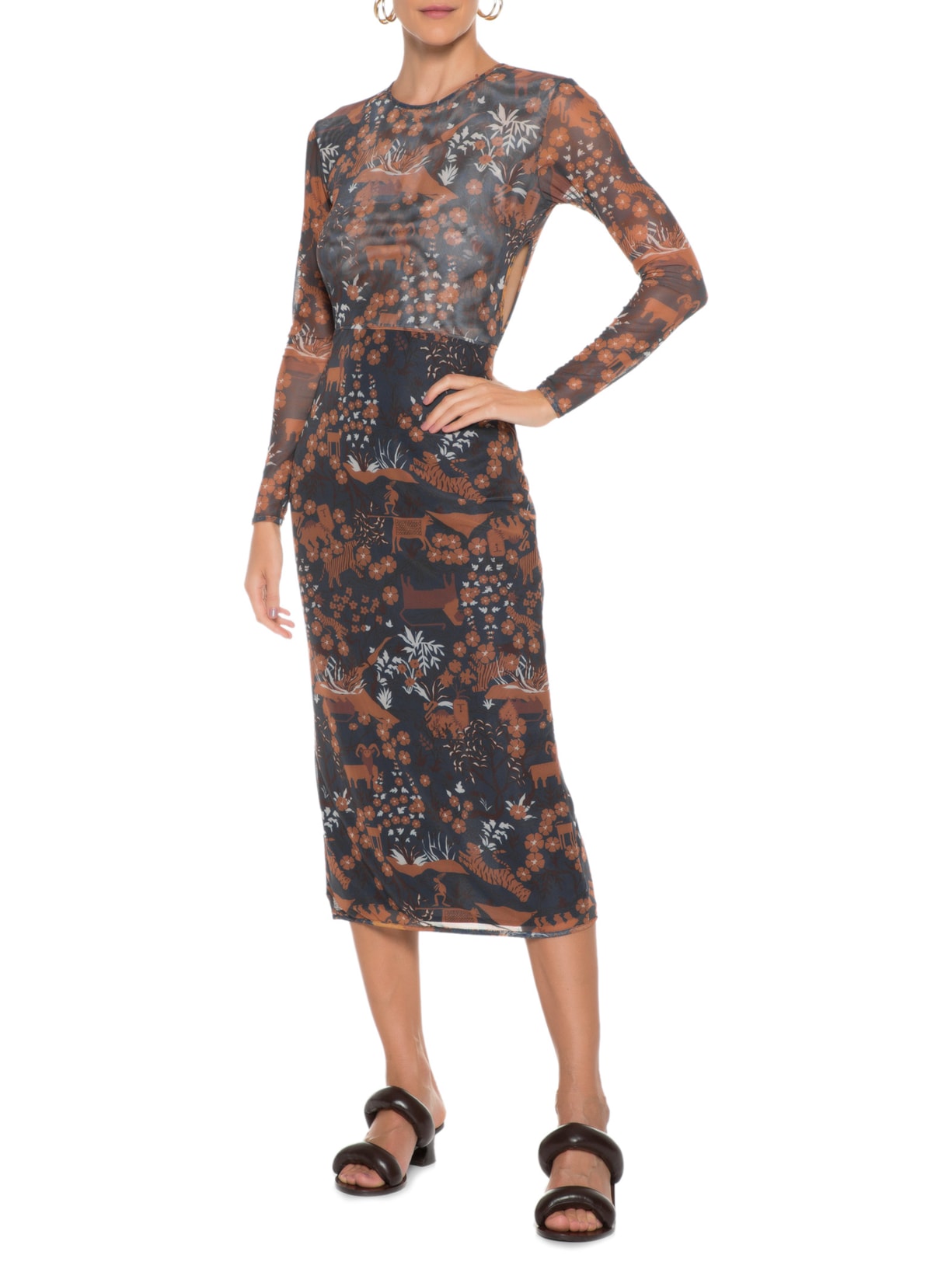 Vestido Ravina Azul Lilly Sarti