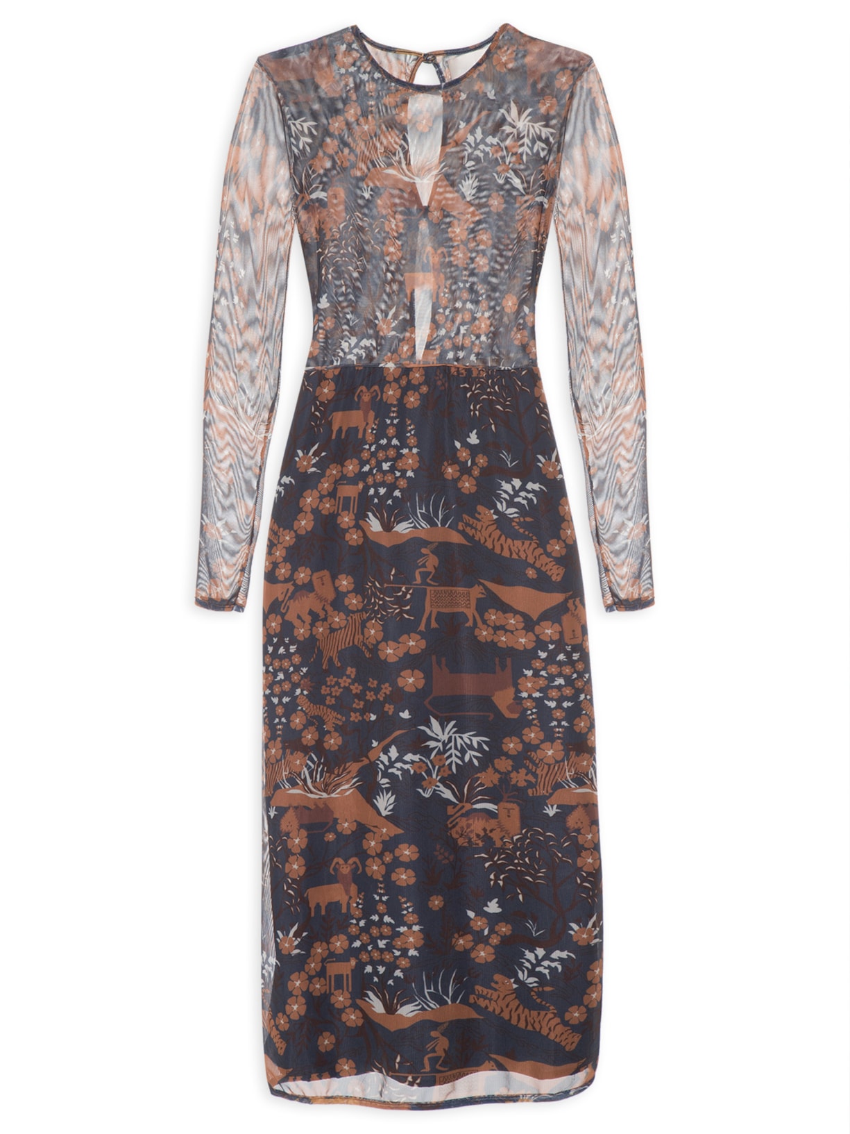 Vestido Ravina Azul Lilly Sarti