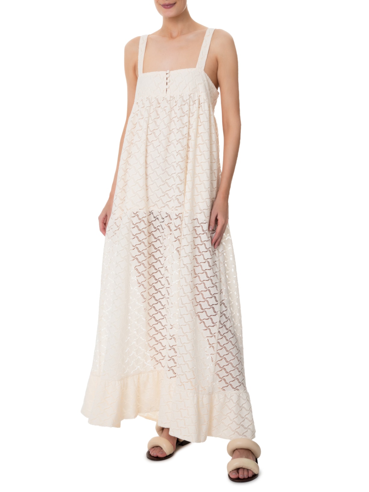 Vestido Recordar Off White A.niemeyer