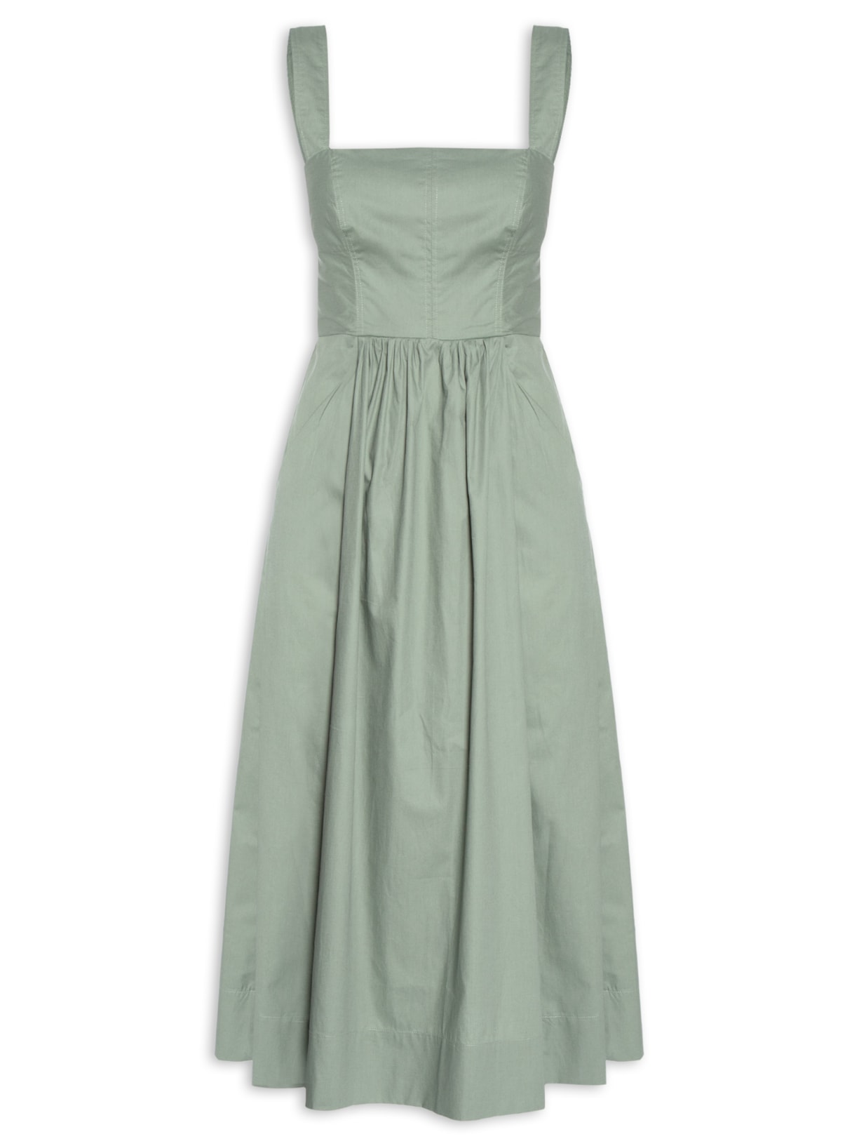Vestido Recorte Busto - Verde