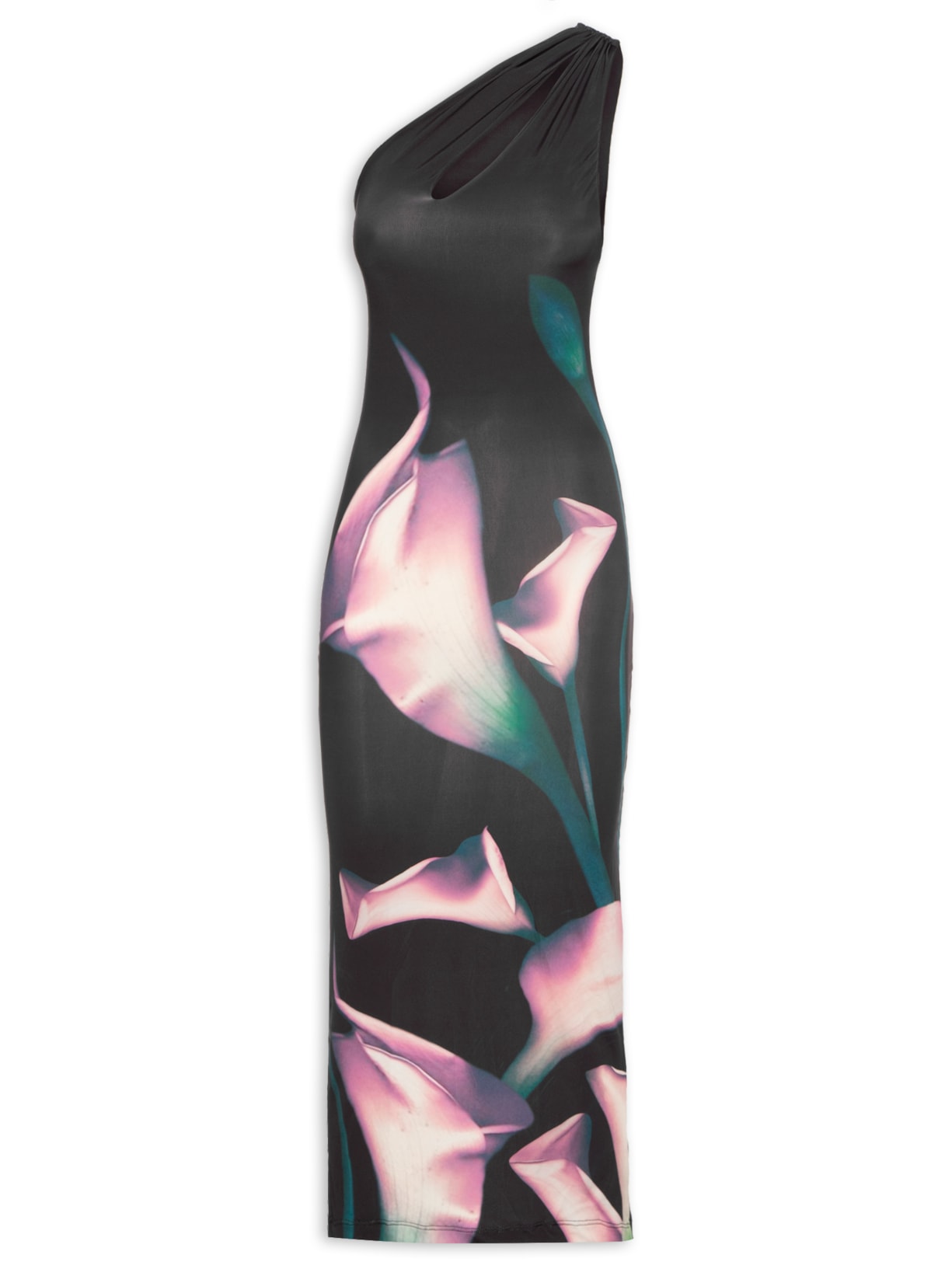 Vestido Recorte Calla Lily - Preto