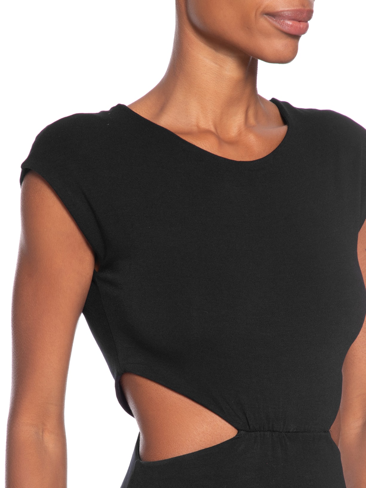 Vestido Recorte Lateral – Preto Animale