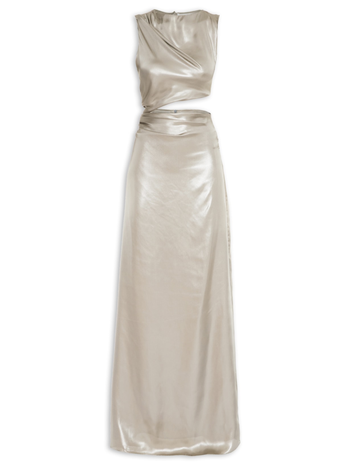 Vestido Recorte - Prata