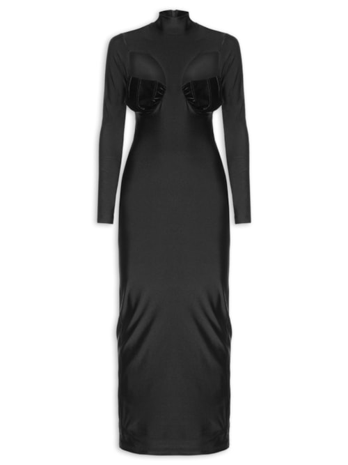 Vestido Recorte - Preto