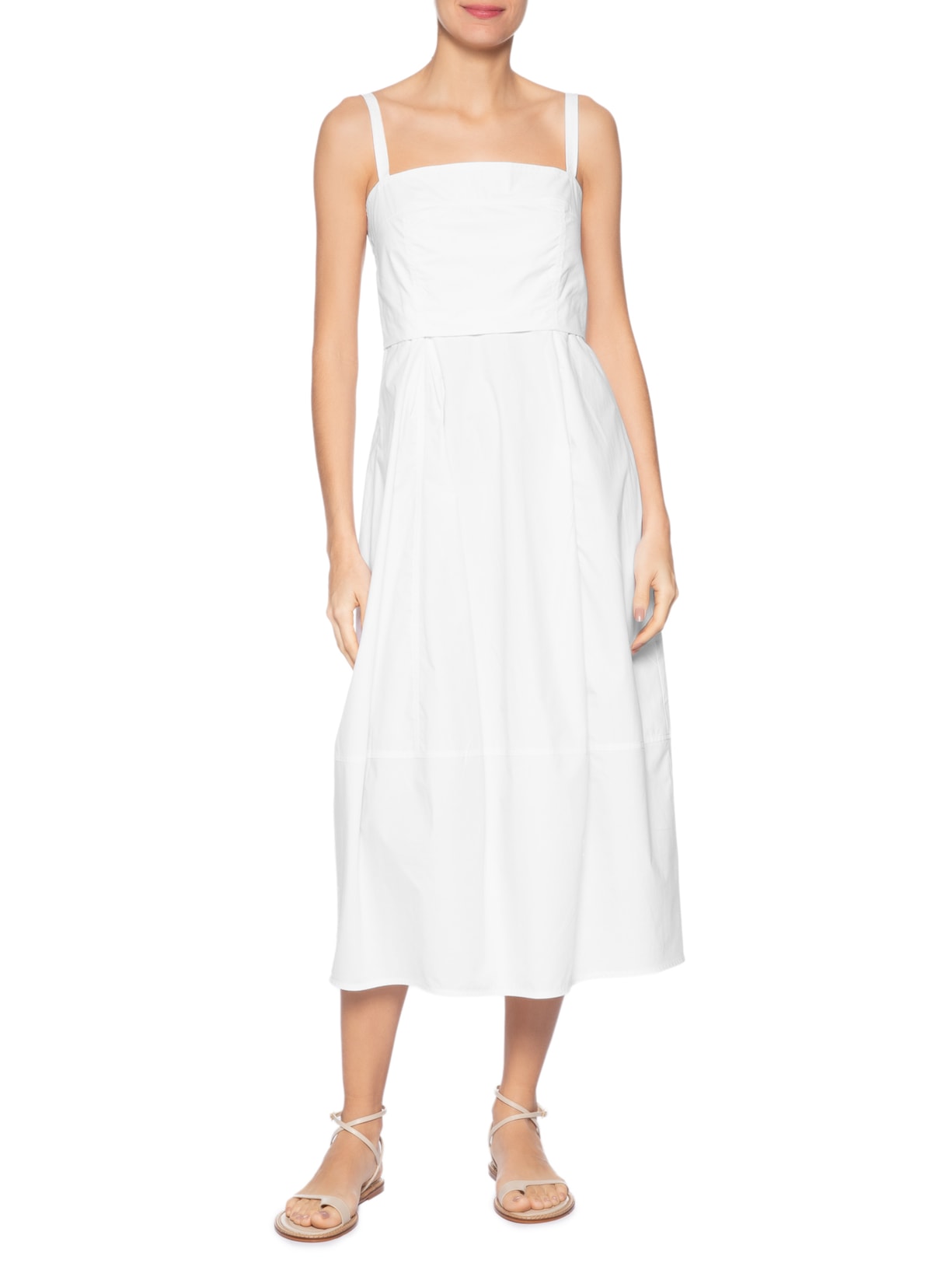 Vestido Recortes Branco Animale