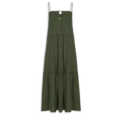 Vestido Recortes - Verde