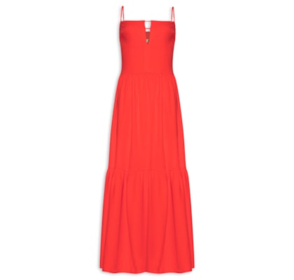 Vestido Recortes - Vermelho