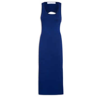 Vestido Reese Plaited Rib Knits - Azul