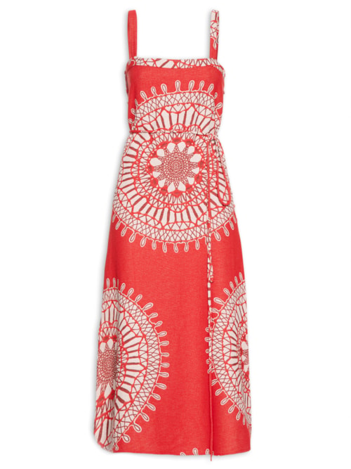 Vestido Reflexo - Vermelho