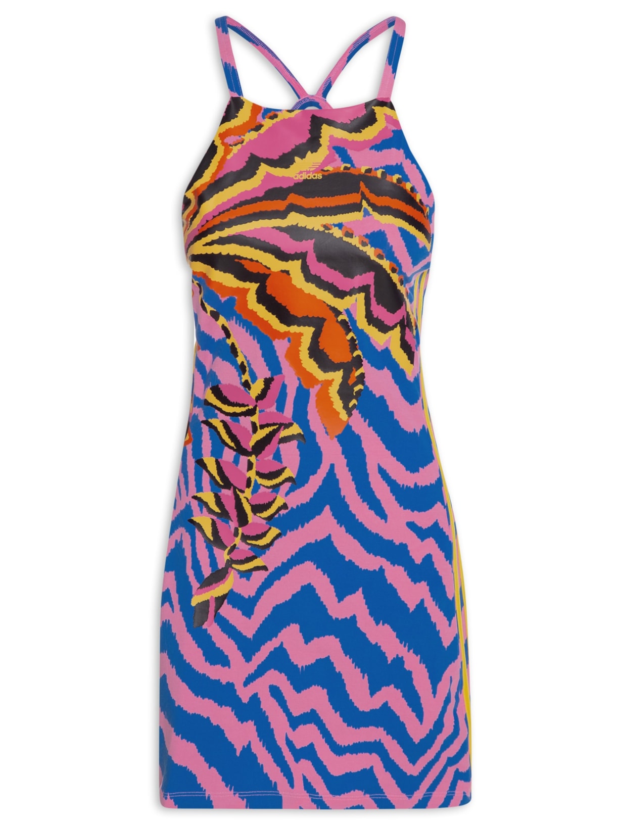 Vestido Regata 3-Stripes - Rosa