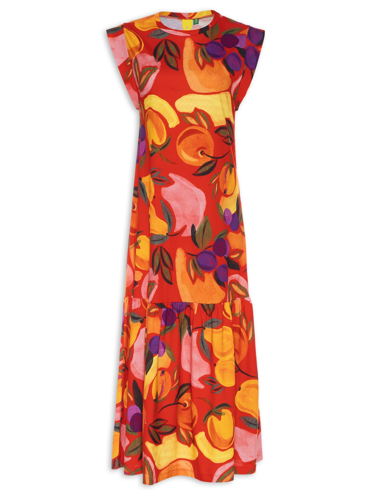 Vestido Regata Vento De Fruta - Vermelho