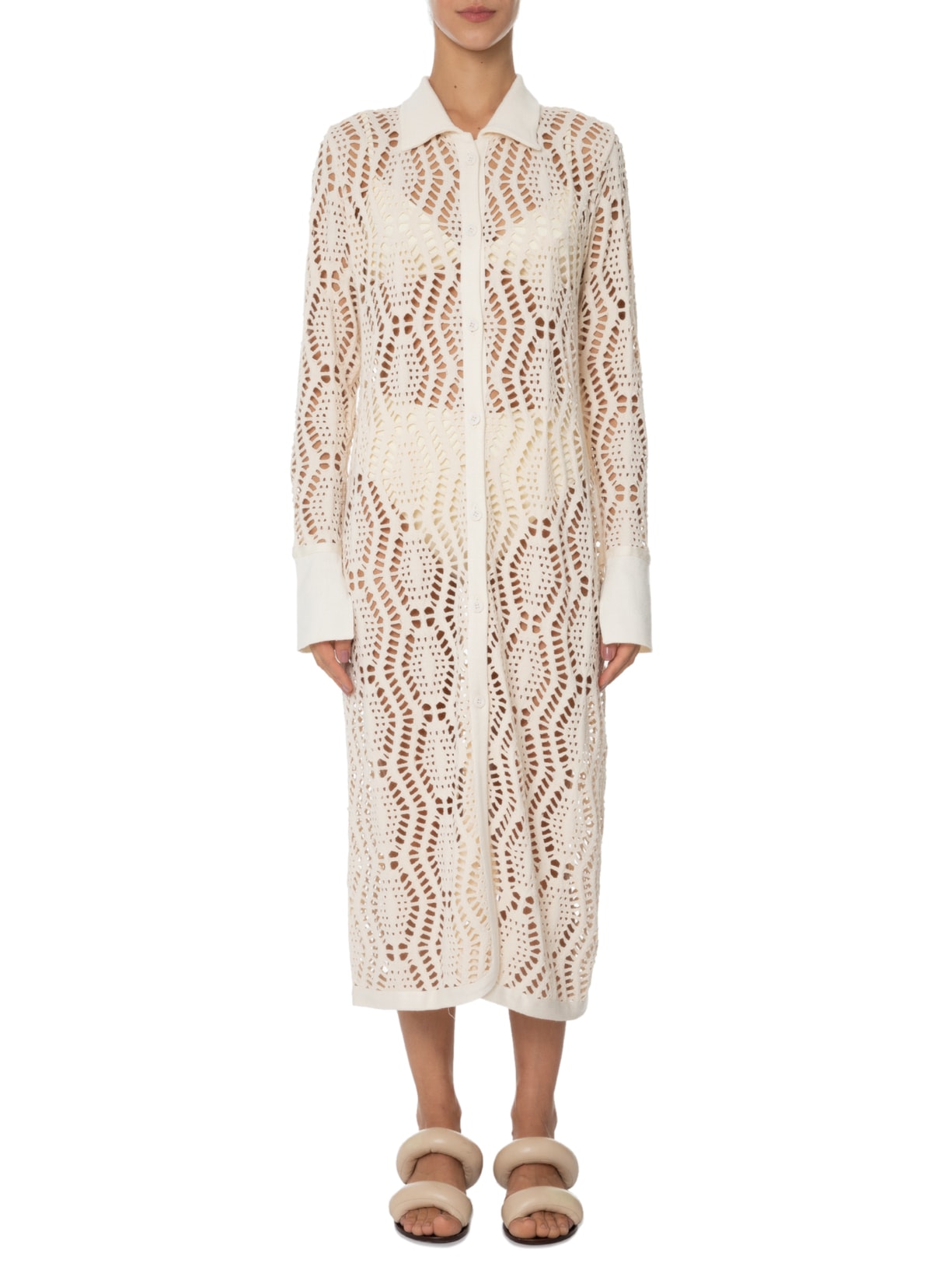 Vestido Regina Off White August Swim