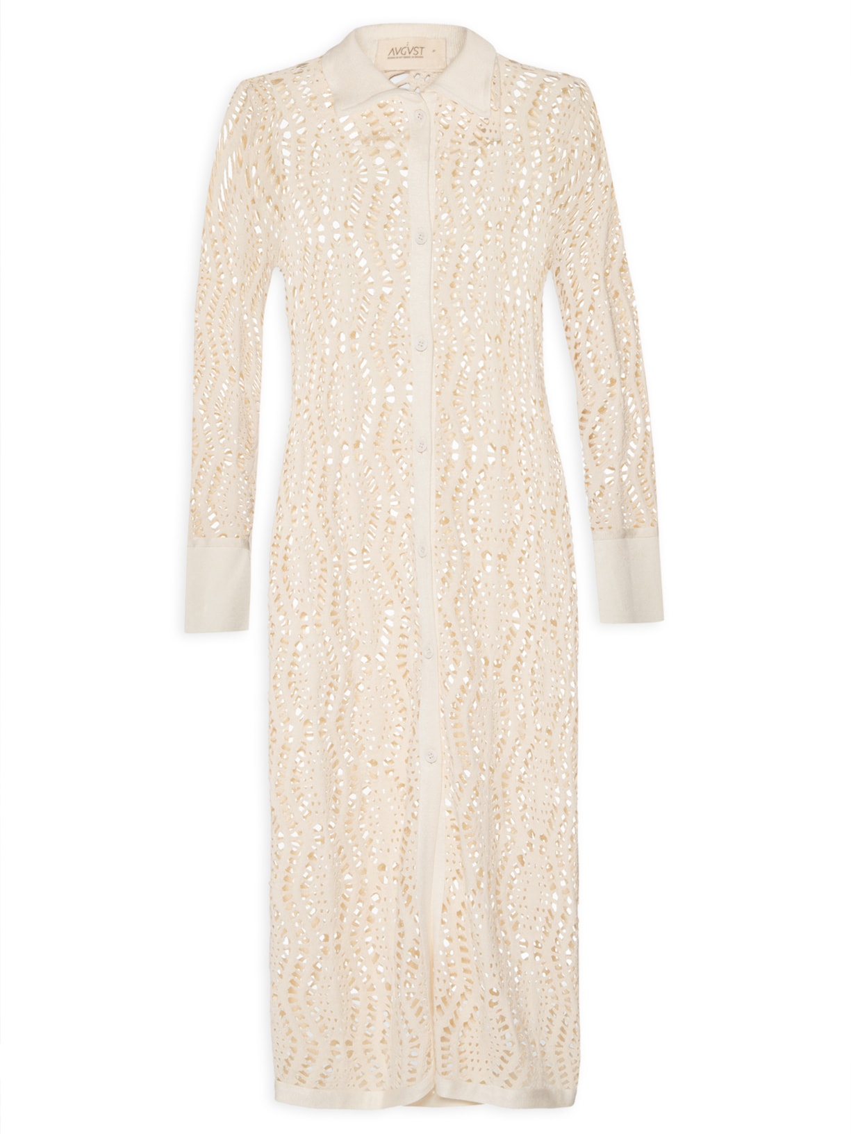 Vestido Regina Off White August Swim