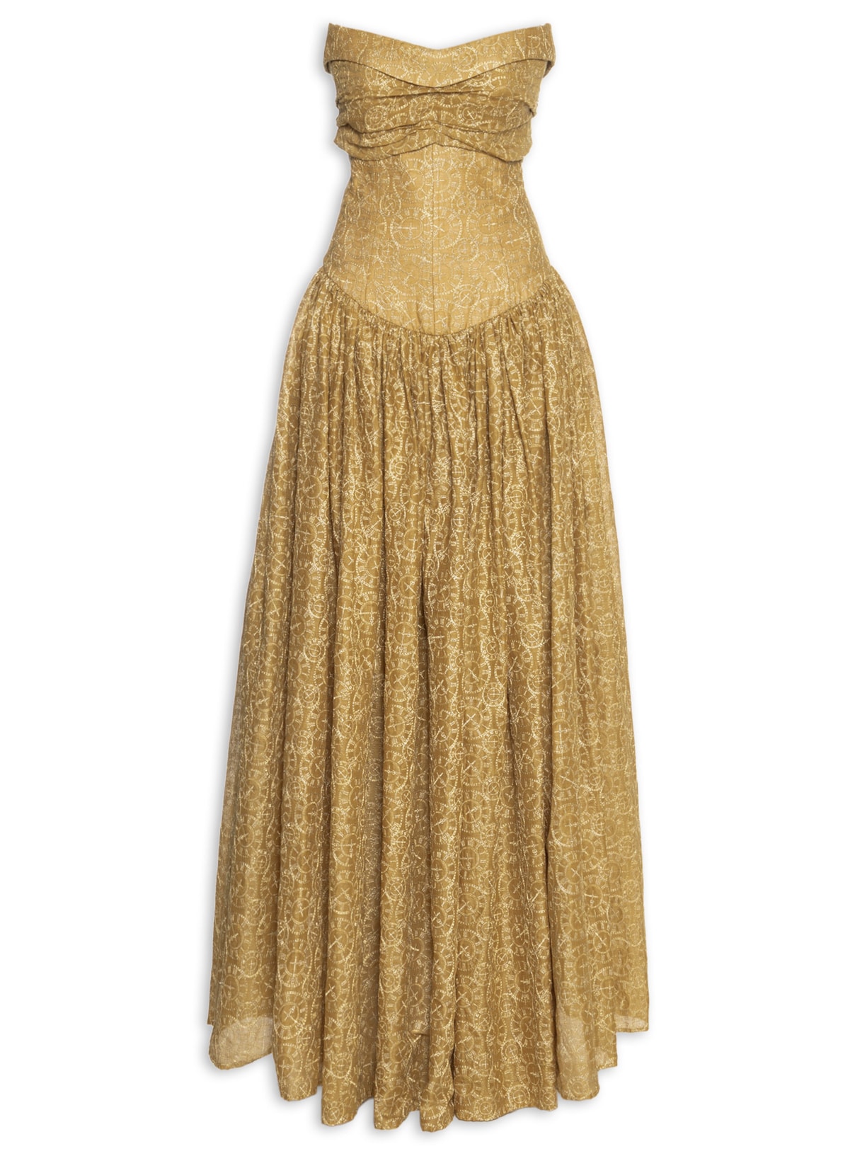 Vestido Relógio - Dourado