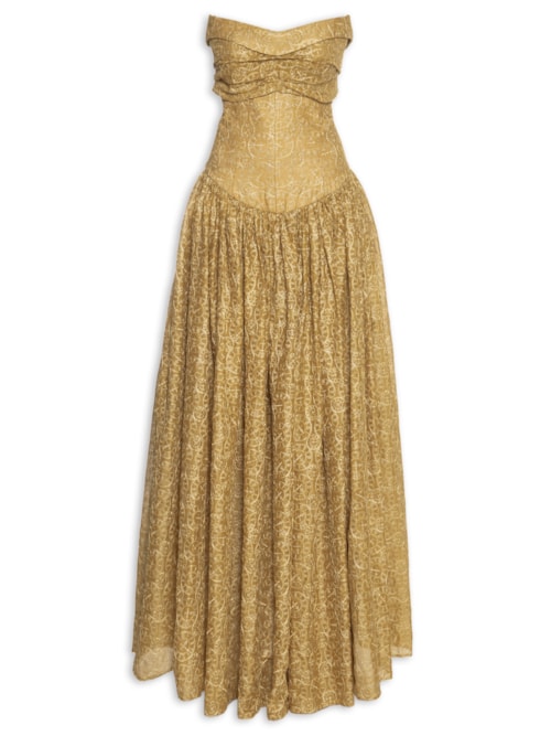 Vestido Relógio - Dourado