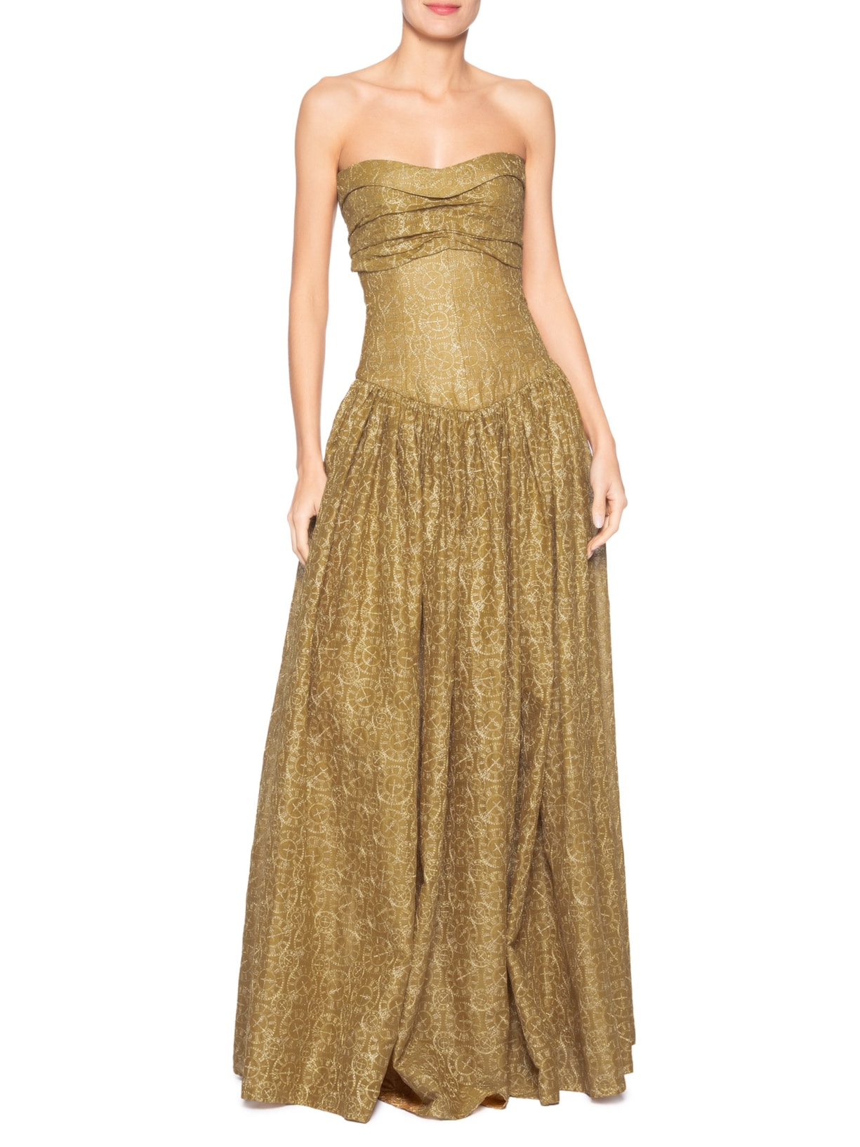 Vestido Relógio Dourado Aluf