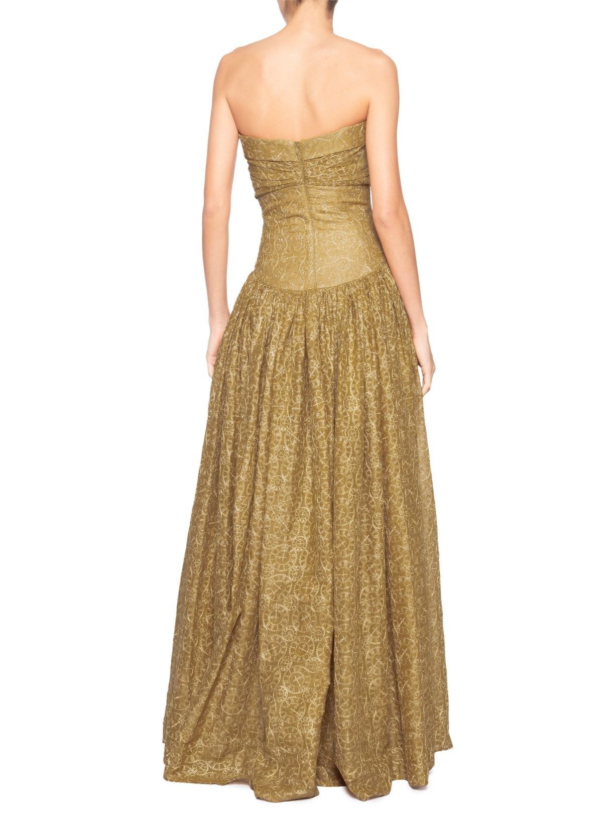 Vestido Relógio Dourado Aluf