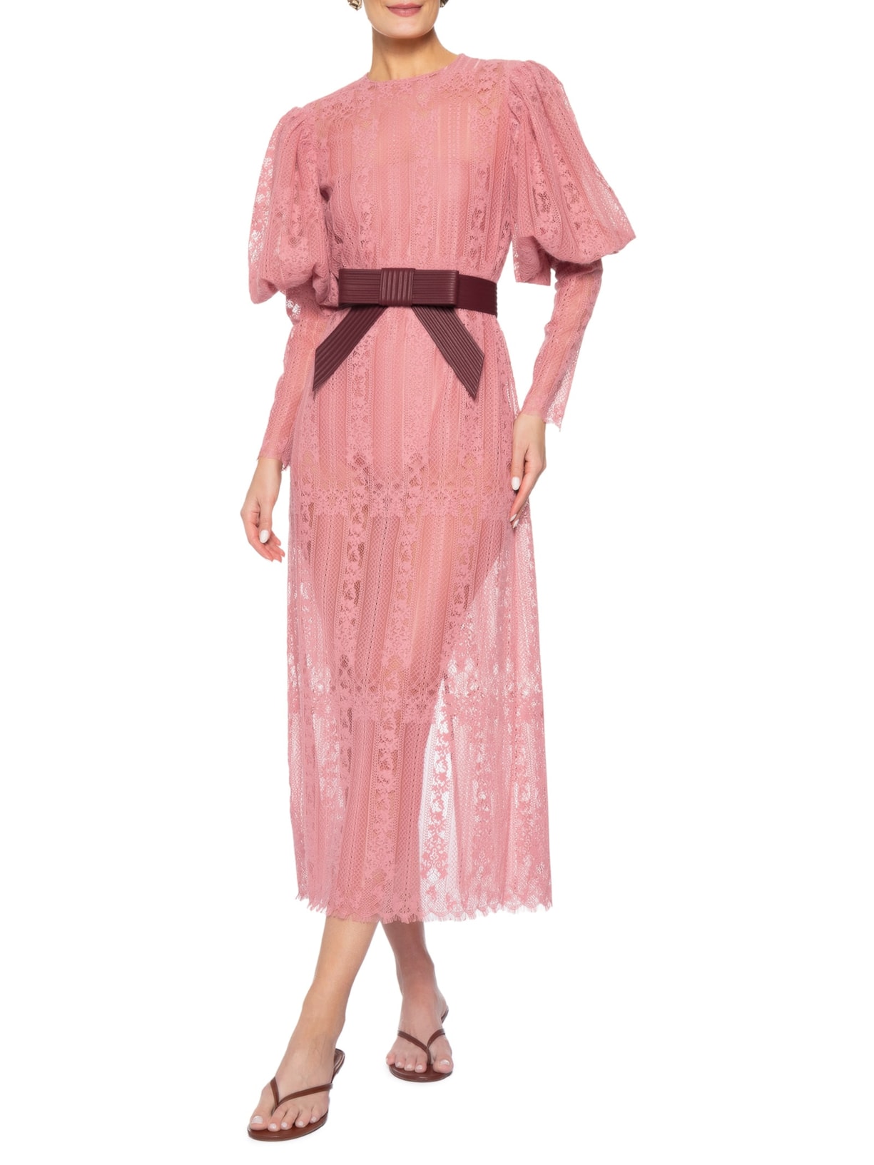 Vestido Renda Bibelot Bold – Rosa Paula Raia