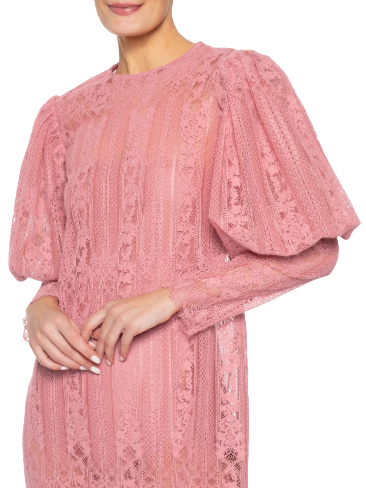 Vestido Renda Bibelot Bold – Rosa Paula Raia