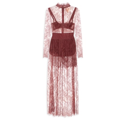 Vestido Renda Bruma - Vermelho