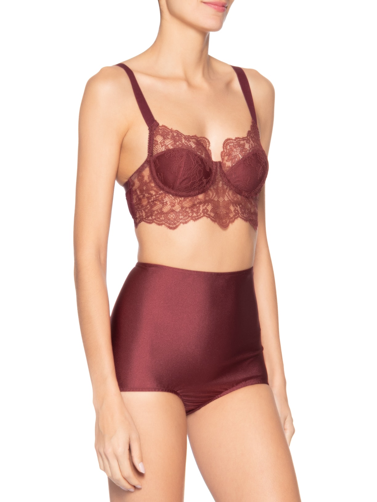 Vestido Renda Bruma Vermelho Paula Raia
