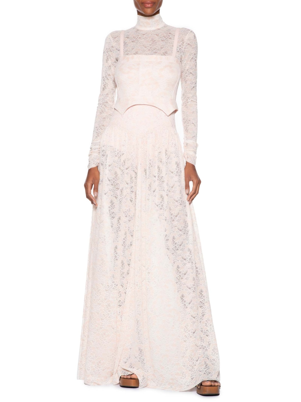 Vestido Renda Chanti Rosa Paula Raia