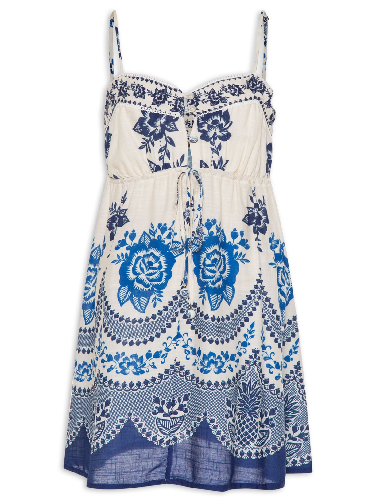 Vestido Renda De Verão - Azul