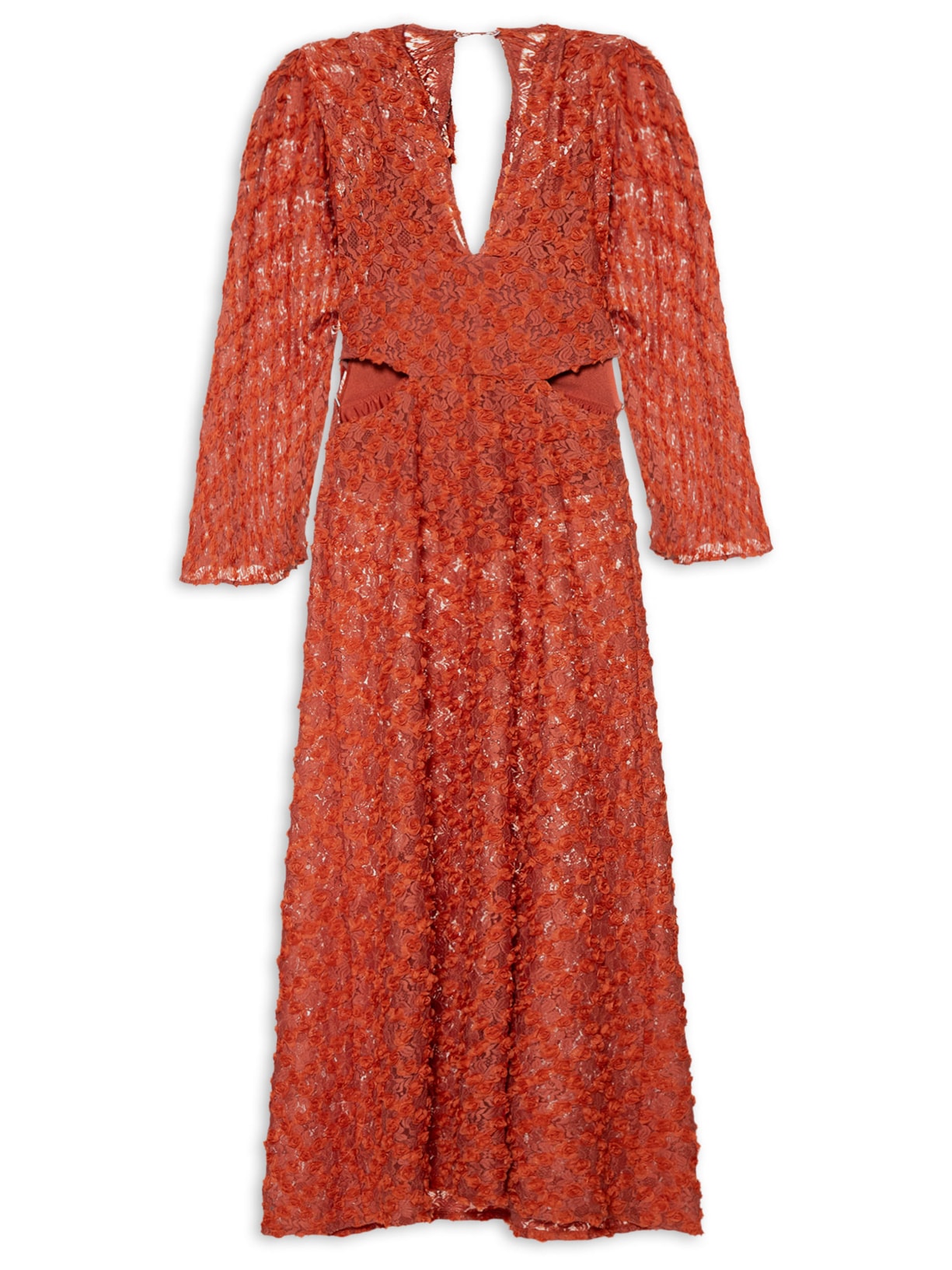 Vestido Renda Dirce - Vermelho
