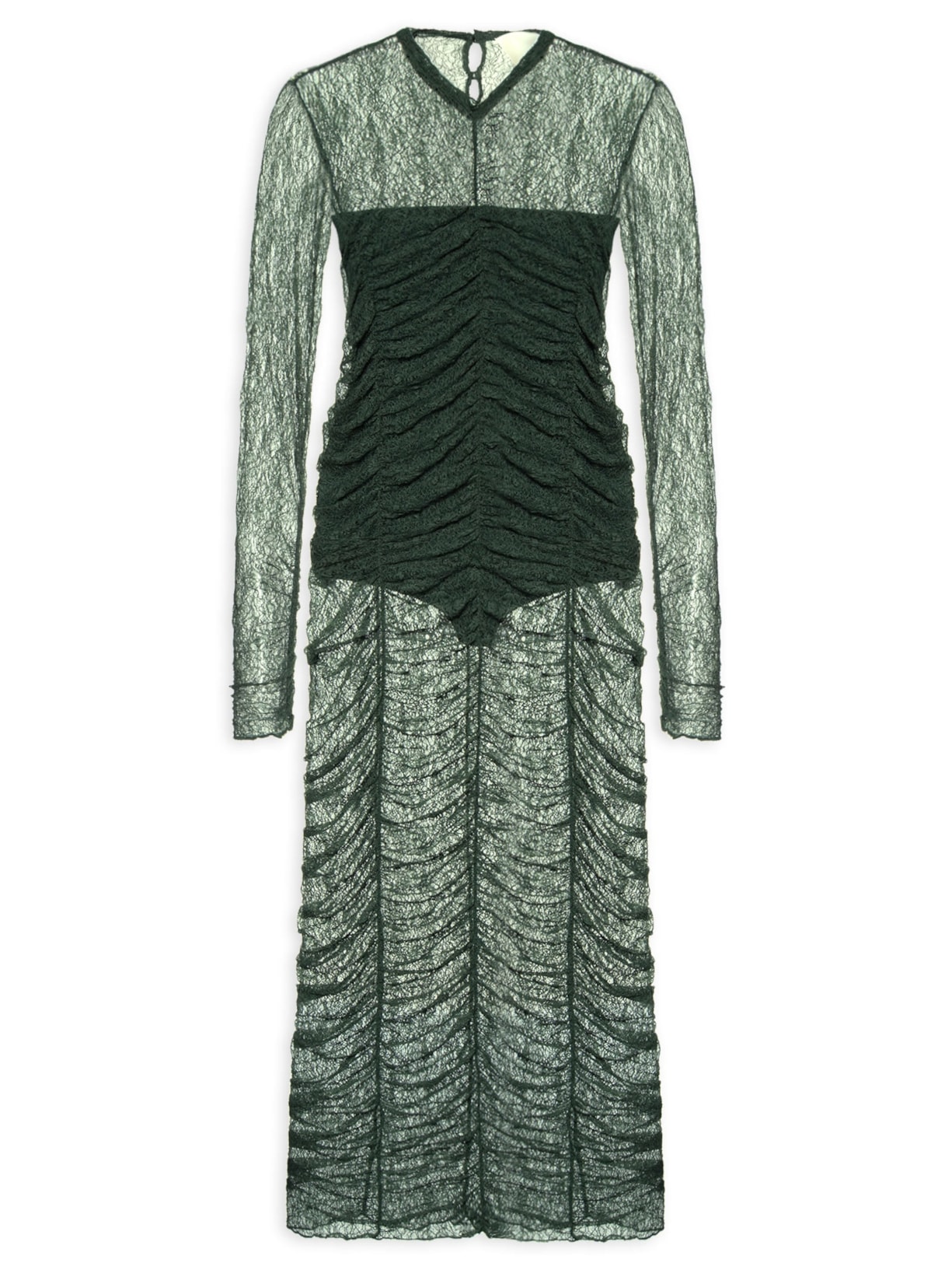 Vestido Rendinha Liquen - Verde