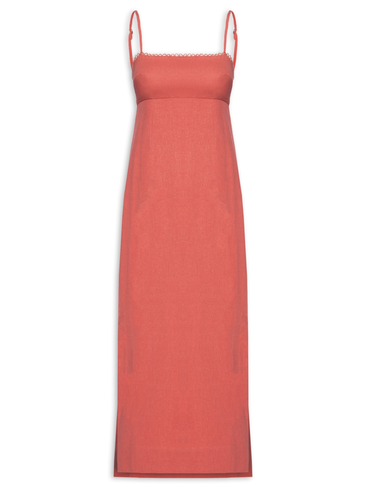 Vestido Reto Alcinhas - Vermelho