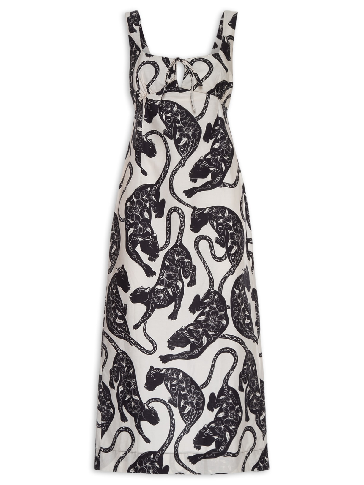 Vestido Reto Amor De Pantera Off White Farm