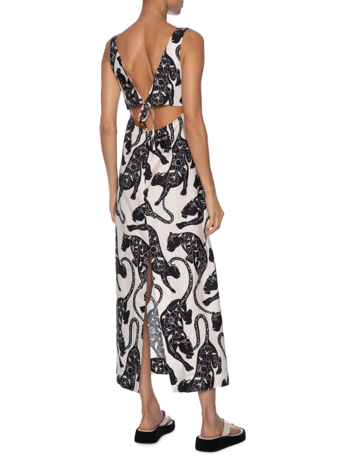 Vestido Reto Amor De Pantera Off White Farm