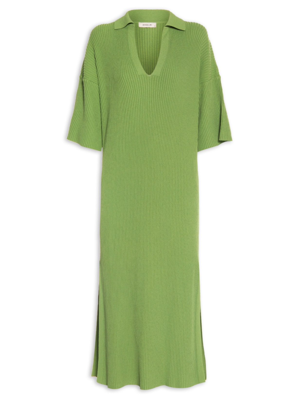 Vestido Reto Gola Polo - Verde