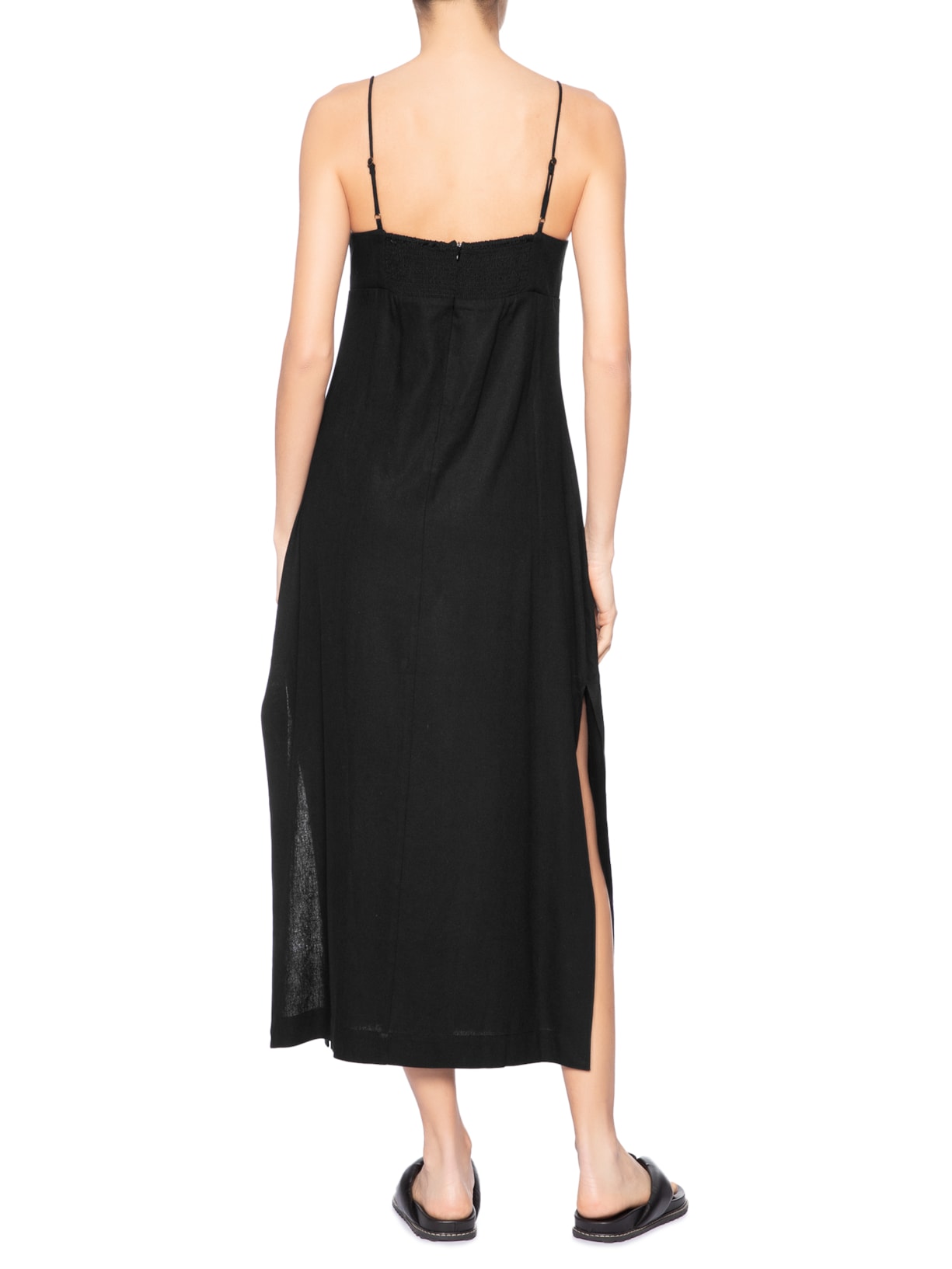 Vestido Reto Midi – Preto Farm