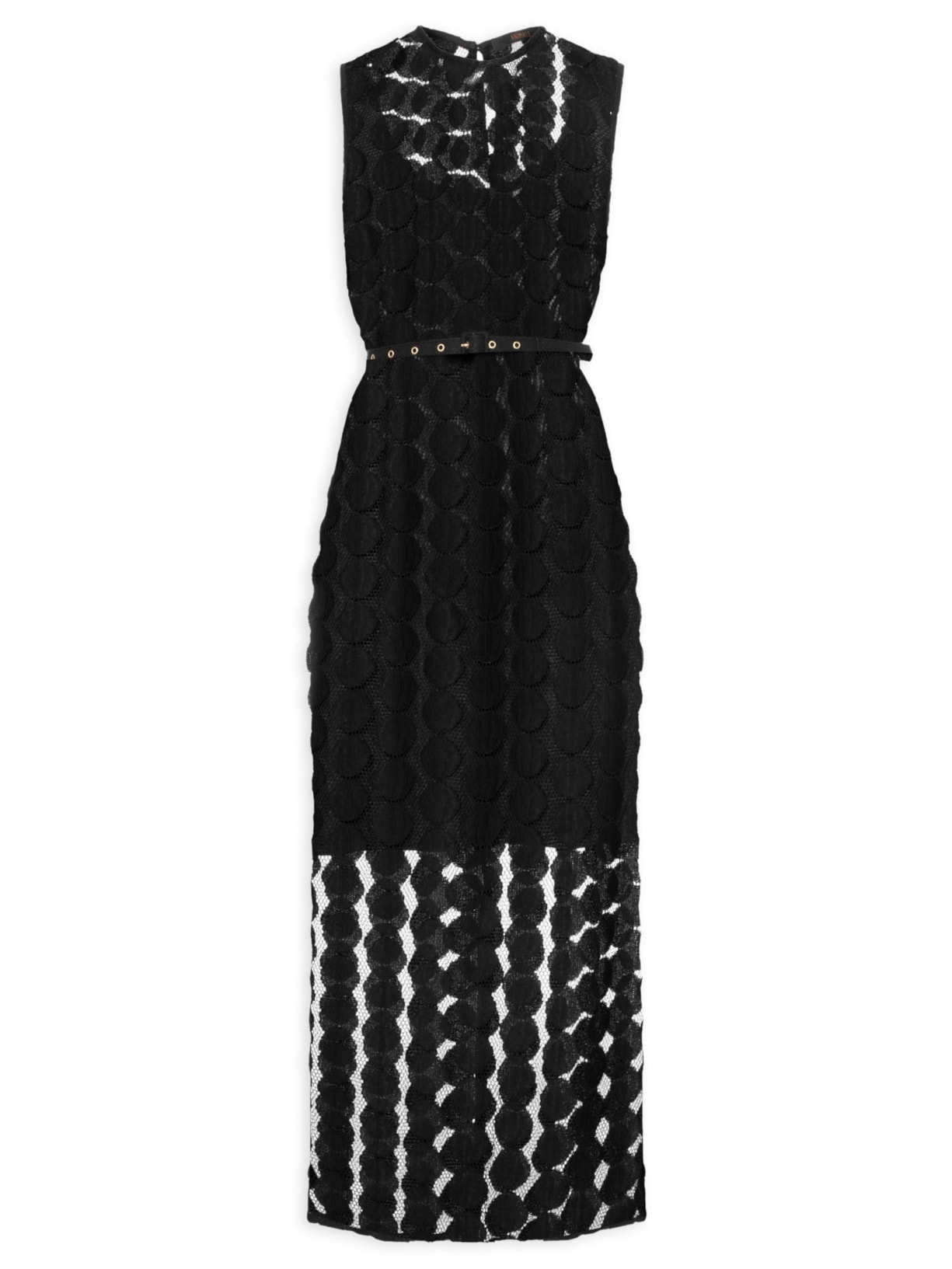 Vestido Reto Poá - Preto