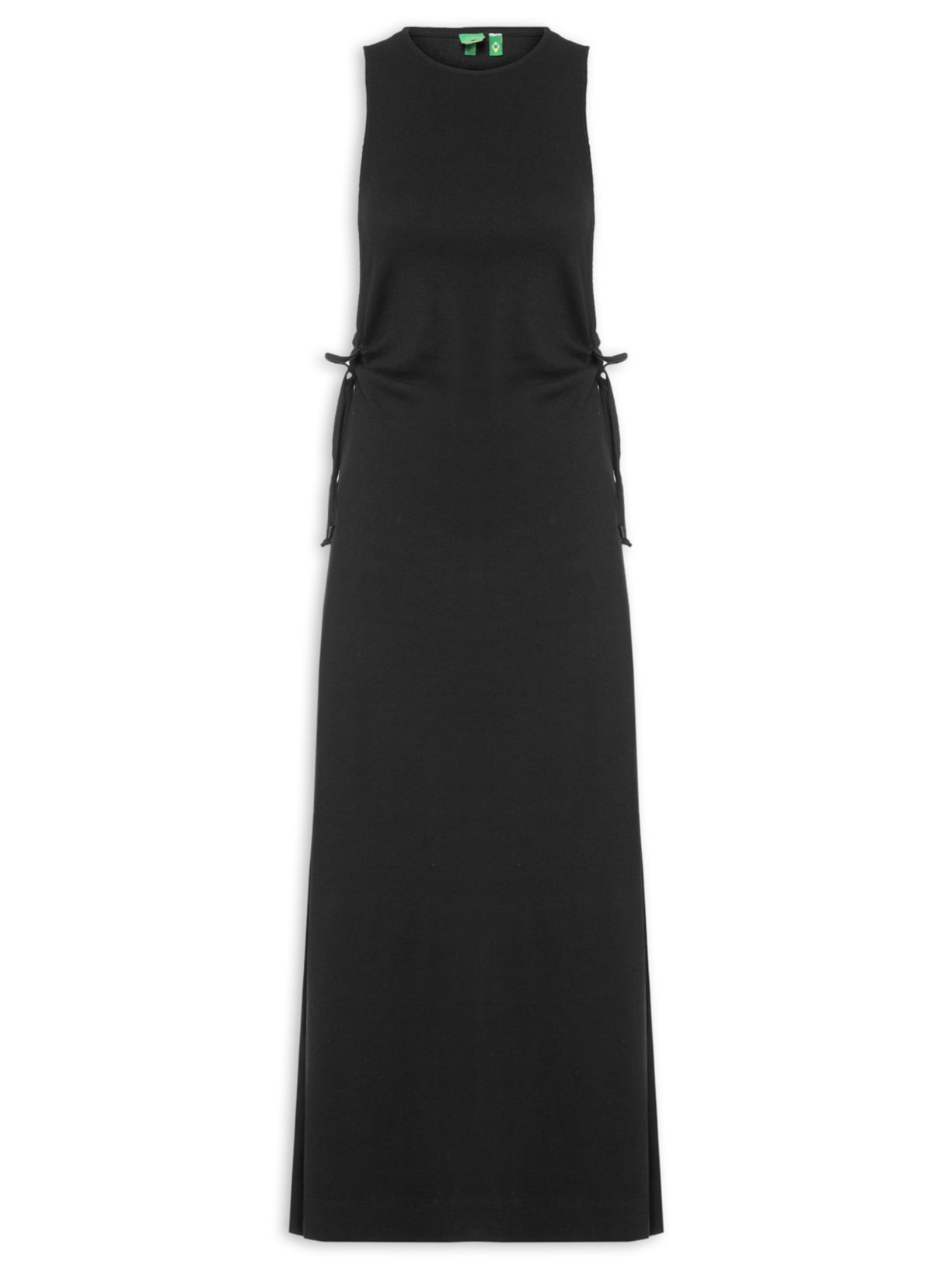 Vestido Rib Cavado - Preto