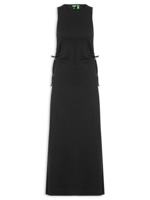 Vestido Rib Cavado - Preto